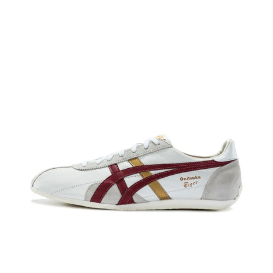 Onitsuka Tiger Runspark Low Топ Беговые кроссовки Унисекс Белый Красный Желтый