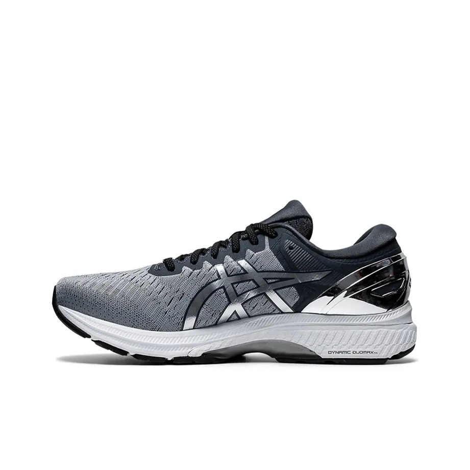 Asics Gel Kayano 27 Low Топ Беговые кроссовки Мужские Серебристо-серые