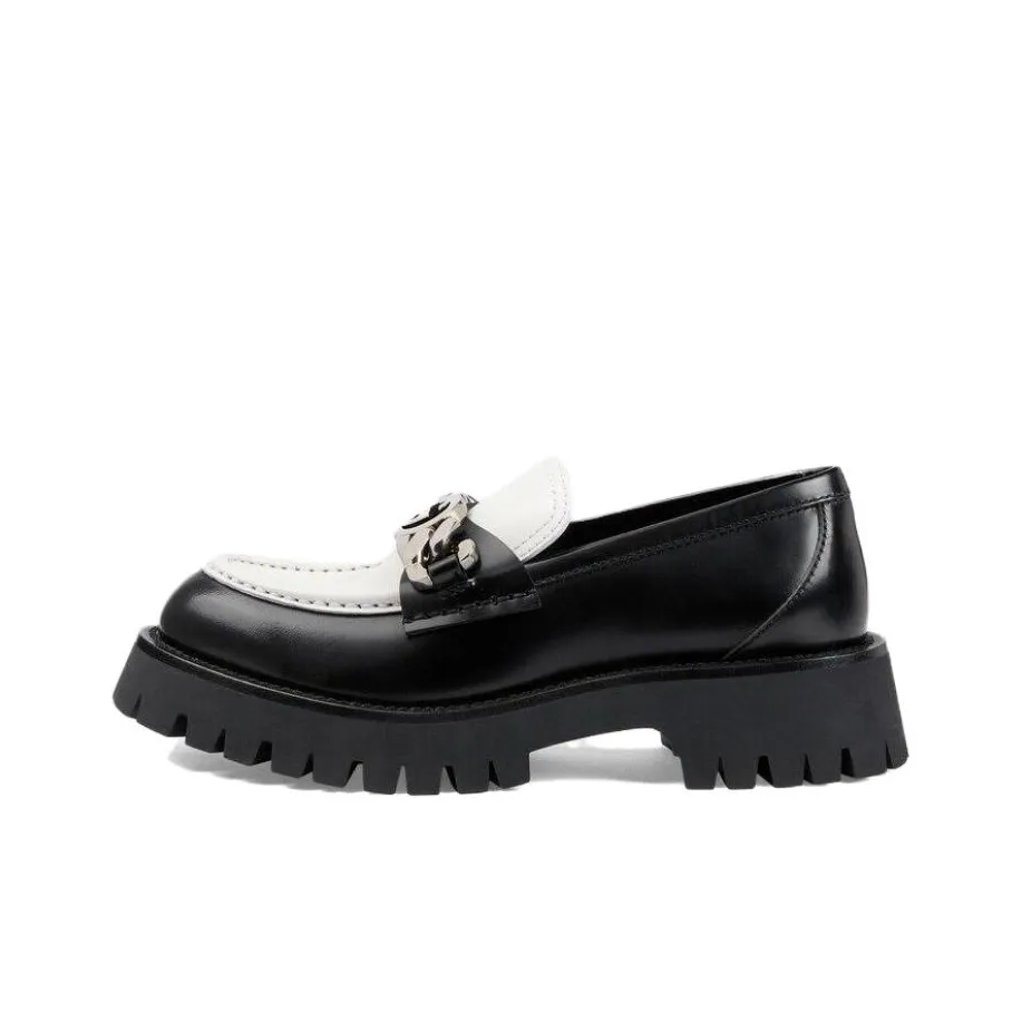 GUCCI Women's Loafer 'Interlocking G   Black Off White' Women's