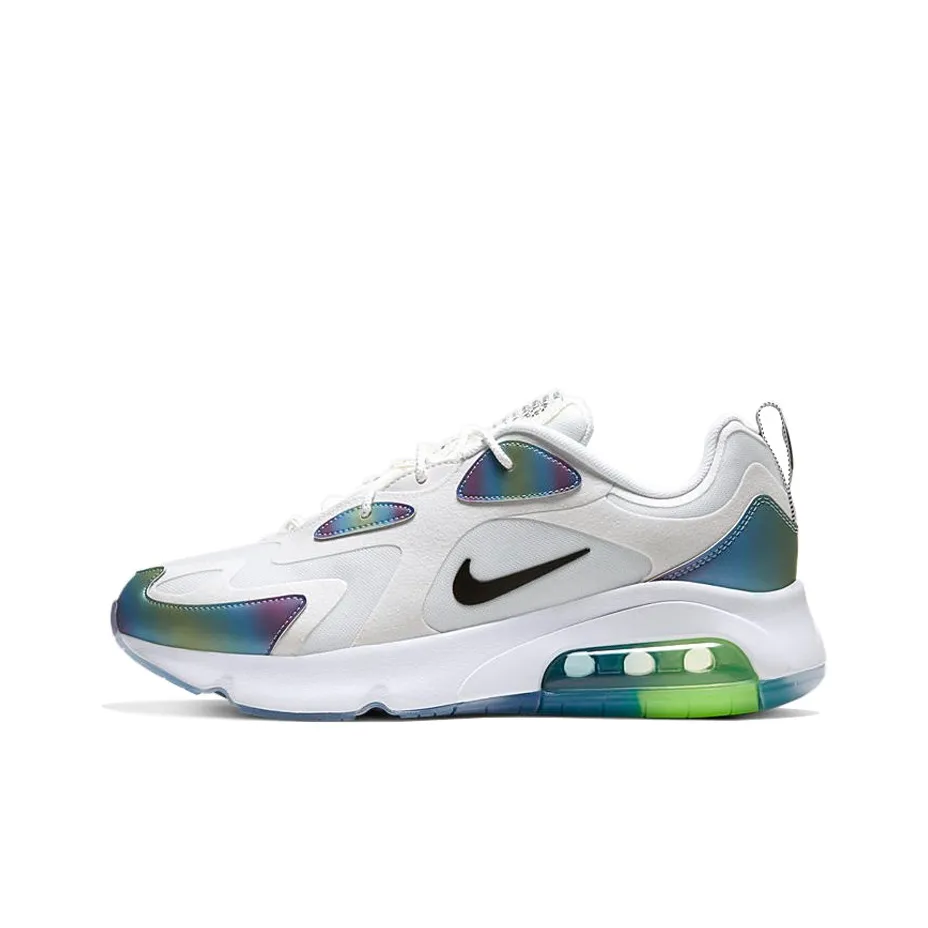 Nike Air Max 200 Running Shoes Unisex Low Top Blue Green