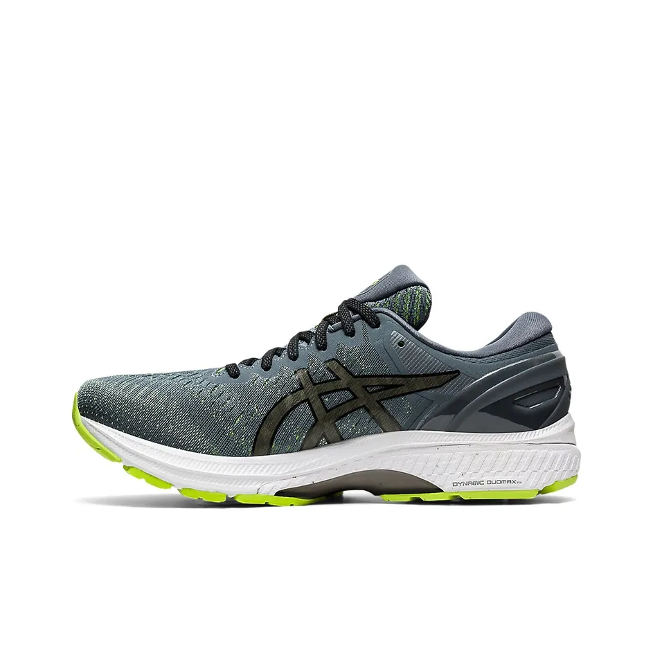 Asics Gel Kayano 27 Low Топ Беговые кроссовки Мужские Желтый Зеленый