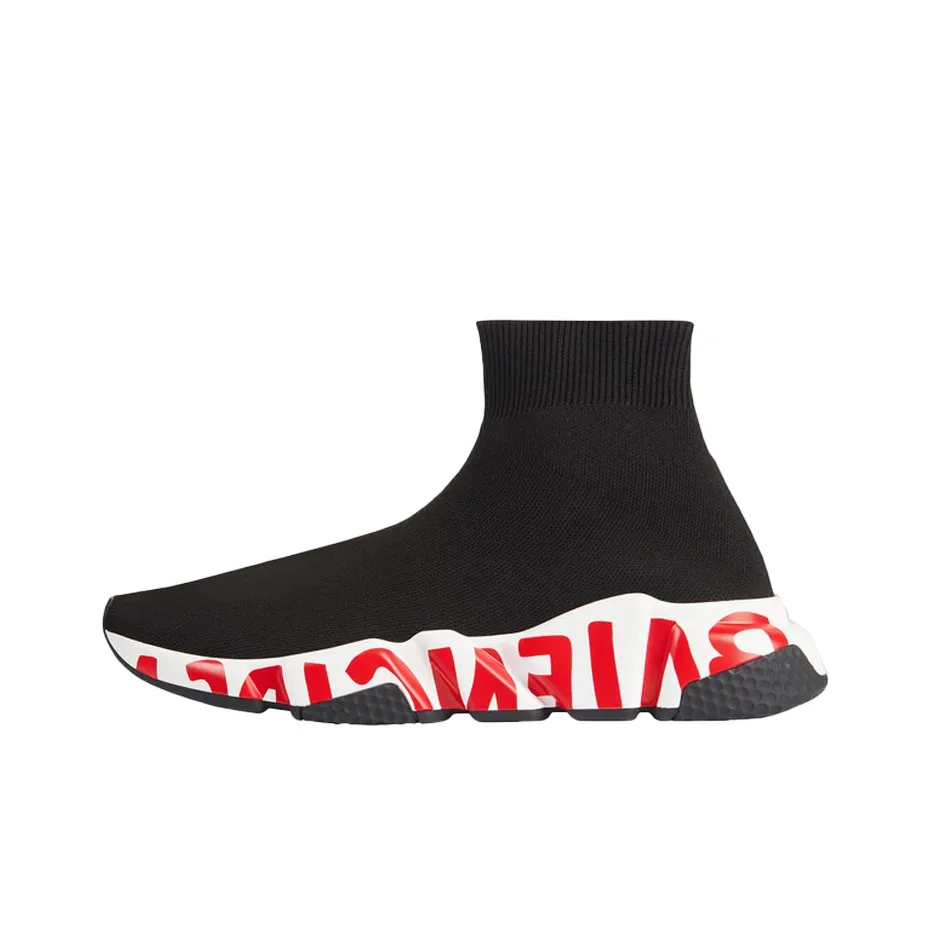 Balenciaga Speed Trainer 'Midsole Graffiti Black Red' Women's