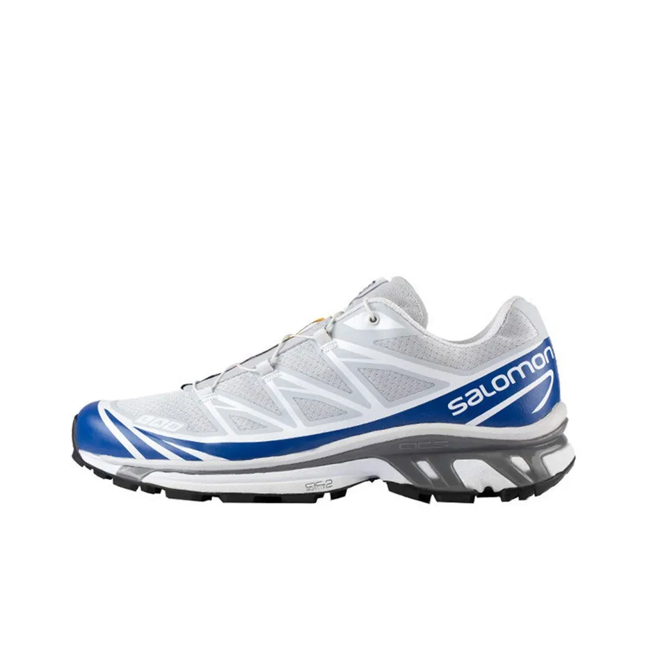 SALOMON XT 6 Running Shoes Unisex Low Top White Blue