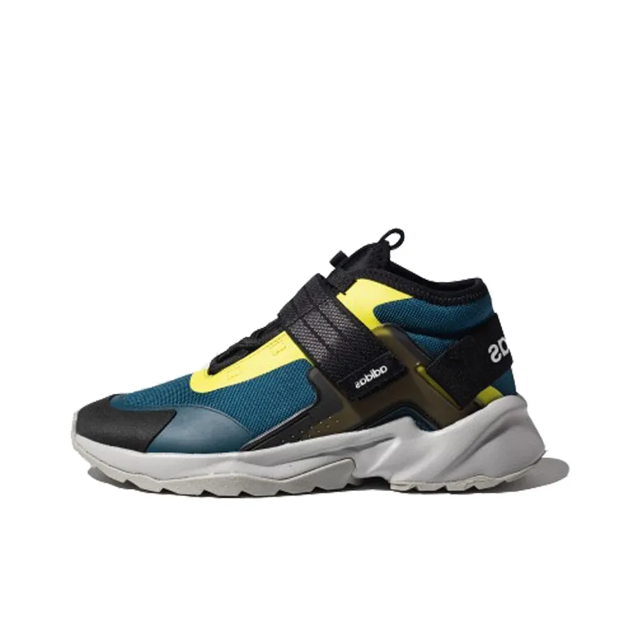 ADIDAS NEO 20 FX Non Slip Легкий Низкий Топ Беговые кроссовки Женские Синий Желтый