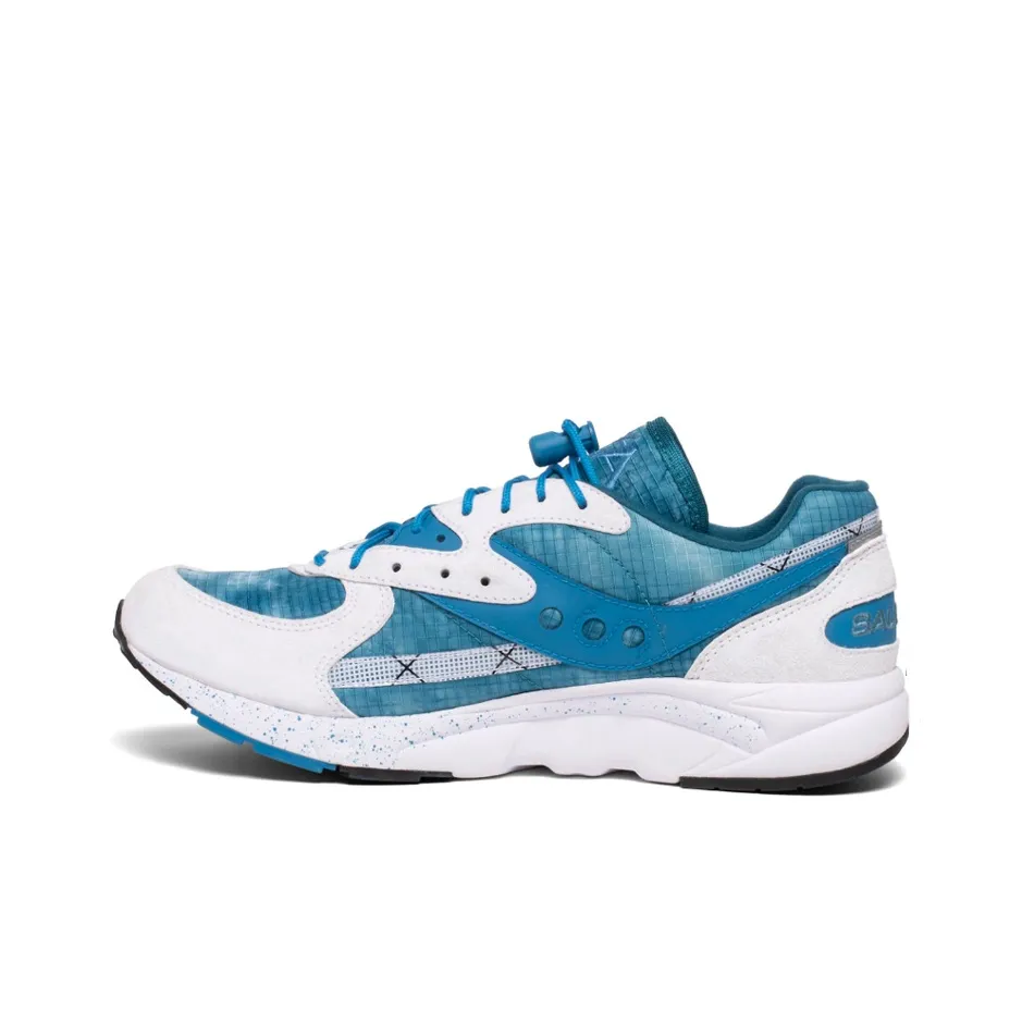 Saucony Aya Non Slip Легкий Низкий Топ Беговые кроссовки Мужские Синий Белый