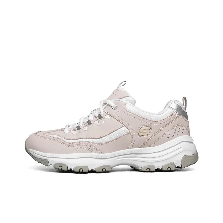 Skechers Низкий Топ Беговые Кроссовки Женские Розовые Белые