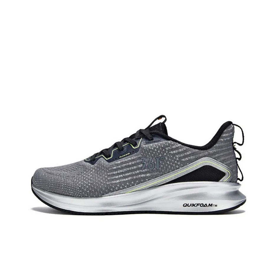 361° Titanium Speed 2.0 Q Bouncy Breathable Low Top Running Shoes Men's Silver Gray