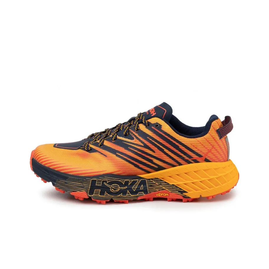HOKA ONE ONE Speedgoat 4 Амортизация Низкие Кроссовки для Трейла Мужские Оранжевые