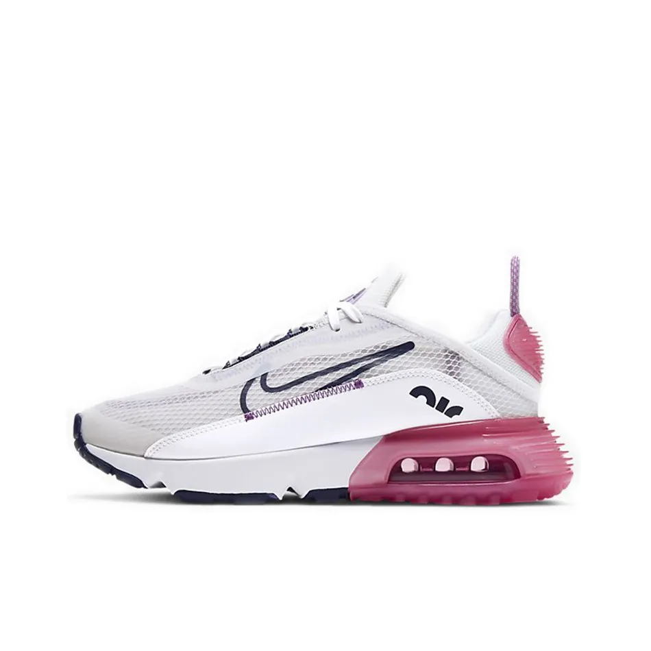 Nike Air Max 2090 Low Топ Air Cushion Повседневные Беговые Кроссовки Женские Белые Розовые