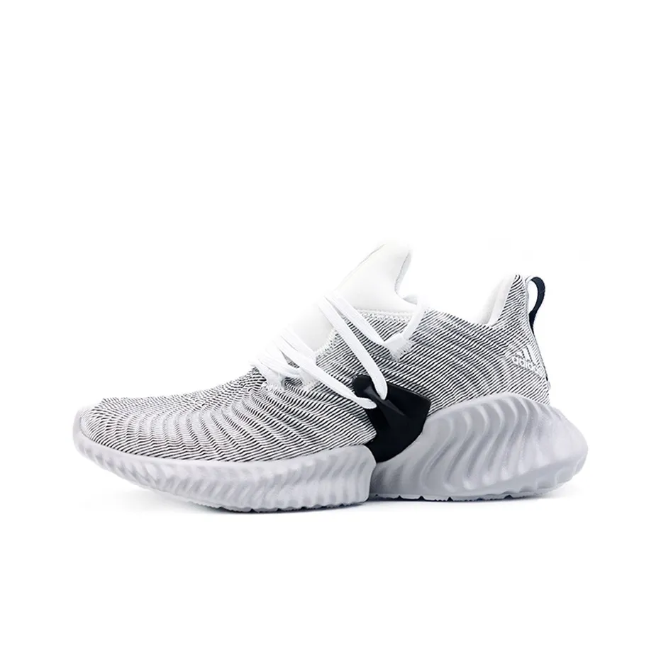 Adidas Alphabounce Instinct Нескользящий Легкий Низкий Топ Беговые кроссовки Женские Белый Серый