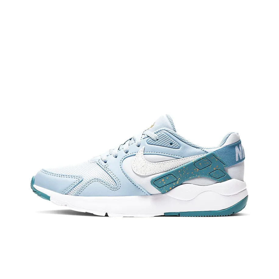 Nike LD Victory Cushioned Anti Slip Wear Resistant Breathable Lightweight Low Top Marathon Running Shoes GS White Blue