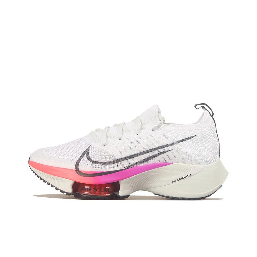 Nike Air Zoom Tempo Next% Flyknit White Hyper Violet Flash Crimson Women's