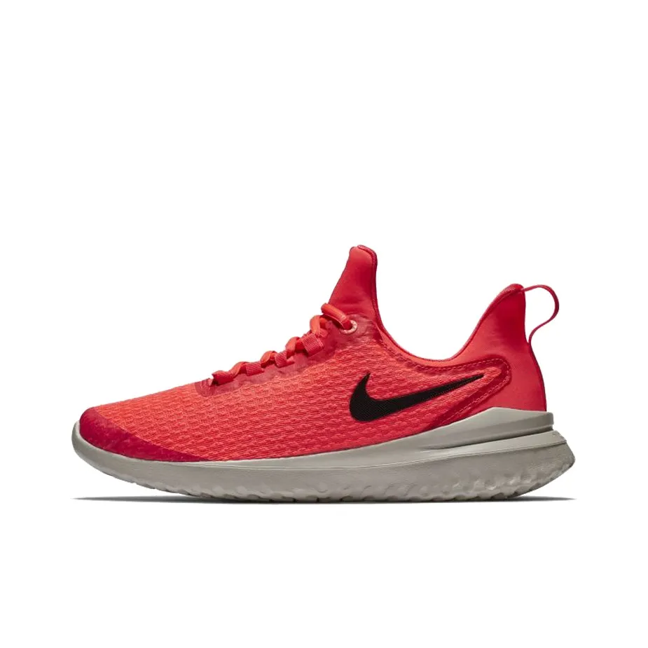 Nike Renew Rival Slip Resistant Abrasion Resistant Низкие Беговые кроссовки Женские Красный Черный