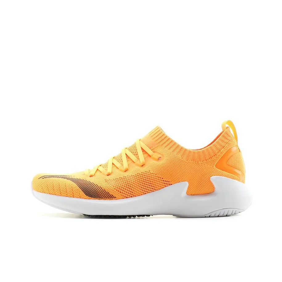 LINING Нелинейная Легкая Низкая Обувь для Беговых Кроссовки Мужская Оранжевая