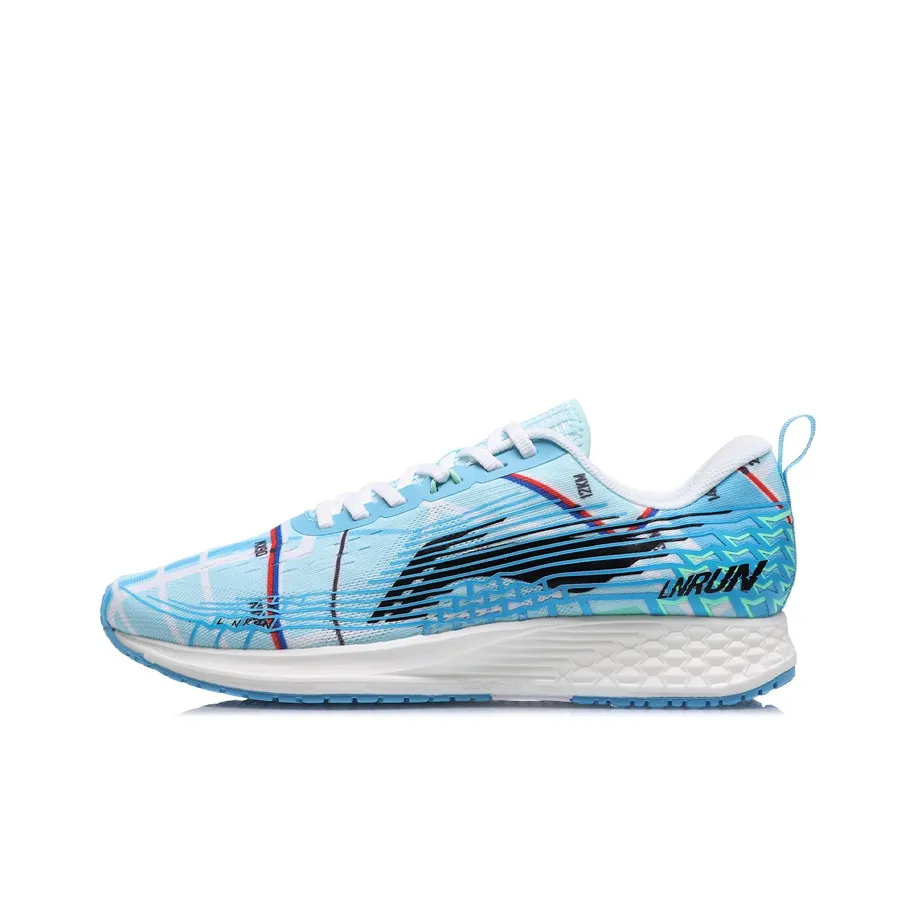 LiNing Red Hare 4 V2 Shock Absorbers Rebound Lightweight Low Top Running Shoes Men's Oil Colorful Blue