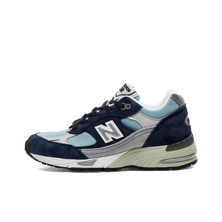 New Balance NB 991 Low Топ Беговые кроссовки Женские Синий MADE In UK