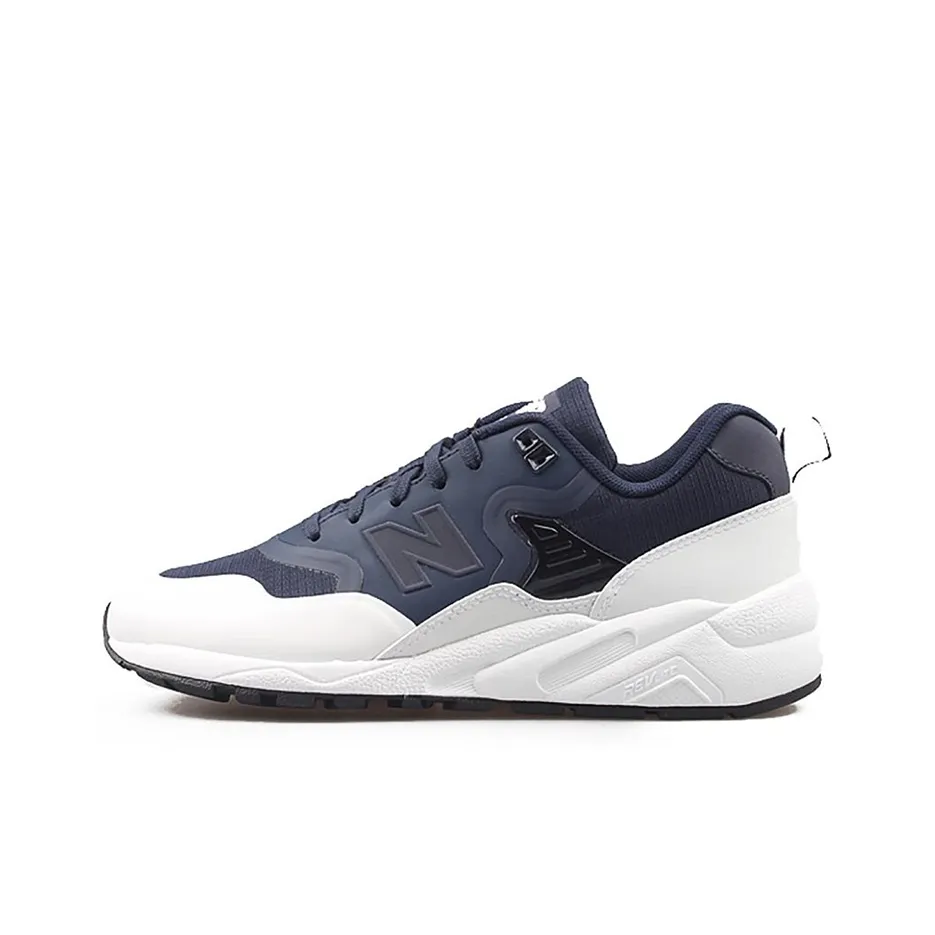 New Balance NB 580 Амортизация Покрытие Низкий Верх Беговые кроссовки Унисекс Белый Синий