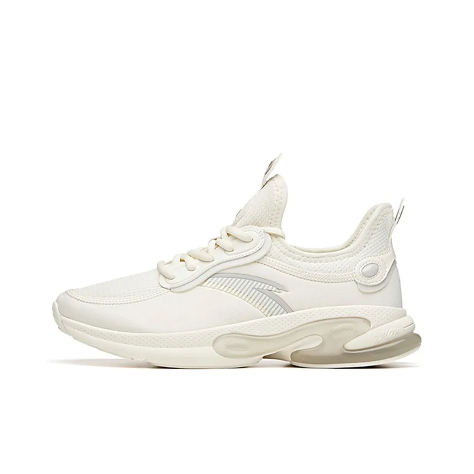 ANTA A Jelly Running Collection Низкий Топ Беговые Кроссовки Женские Светлый Бежевый Белый