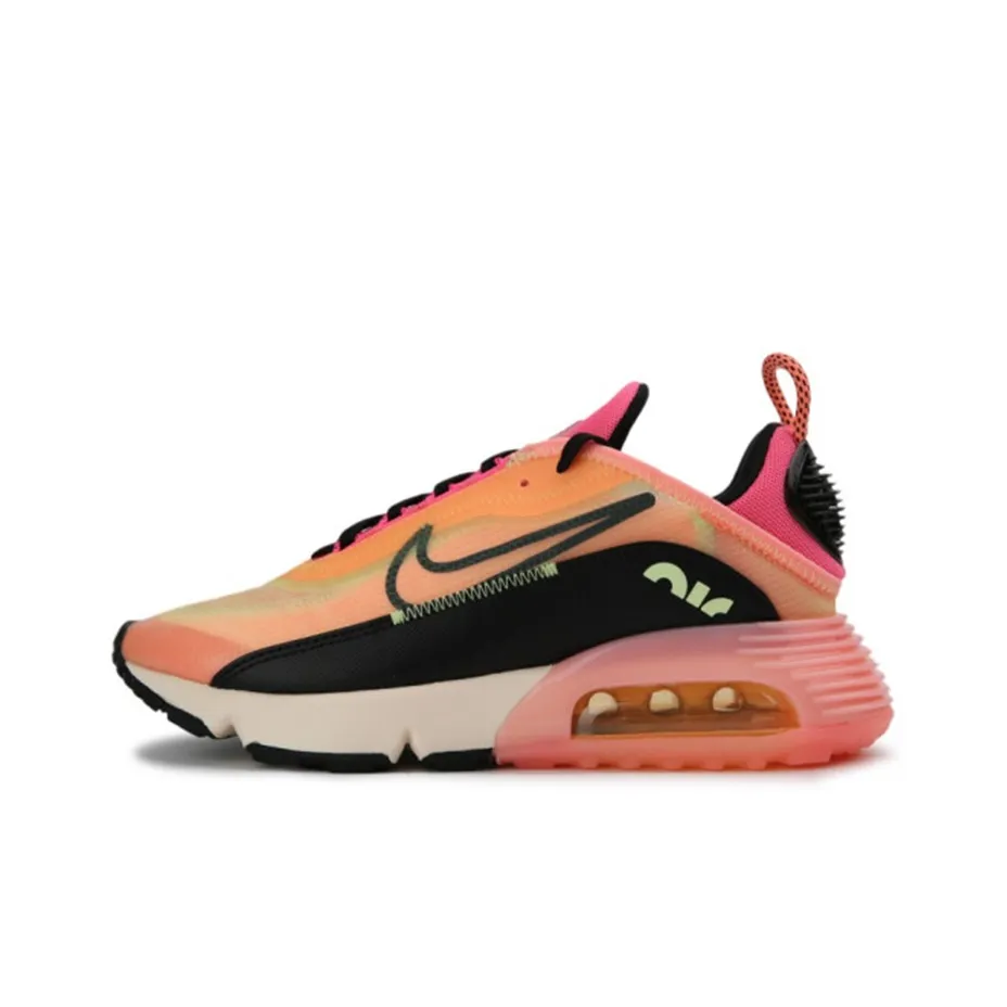 Nike Air Max 2090 Low Беговые кроссовки Женские Черные Оранжевые с амортизацией