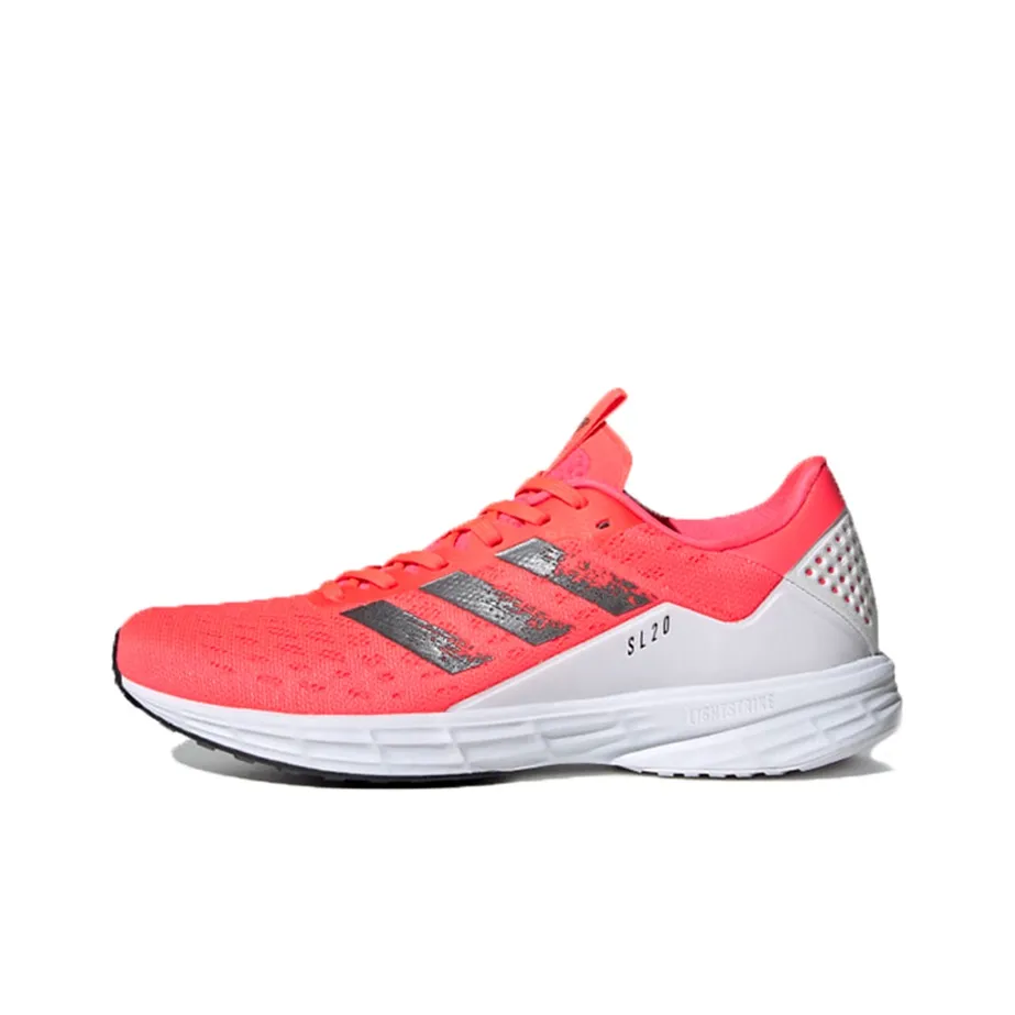 Adidas Амортизация Низкий Топ Беговые Кроссовки Женские Розовый Черный Белый