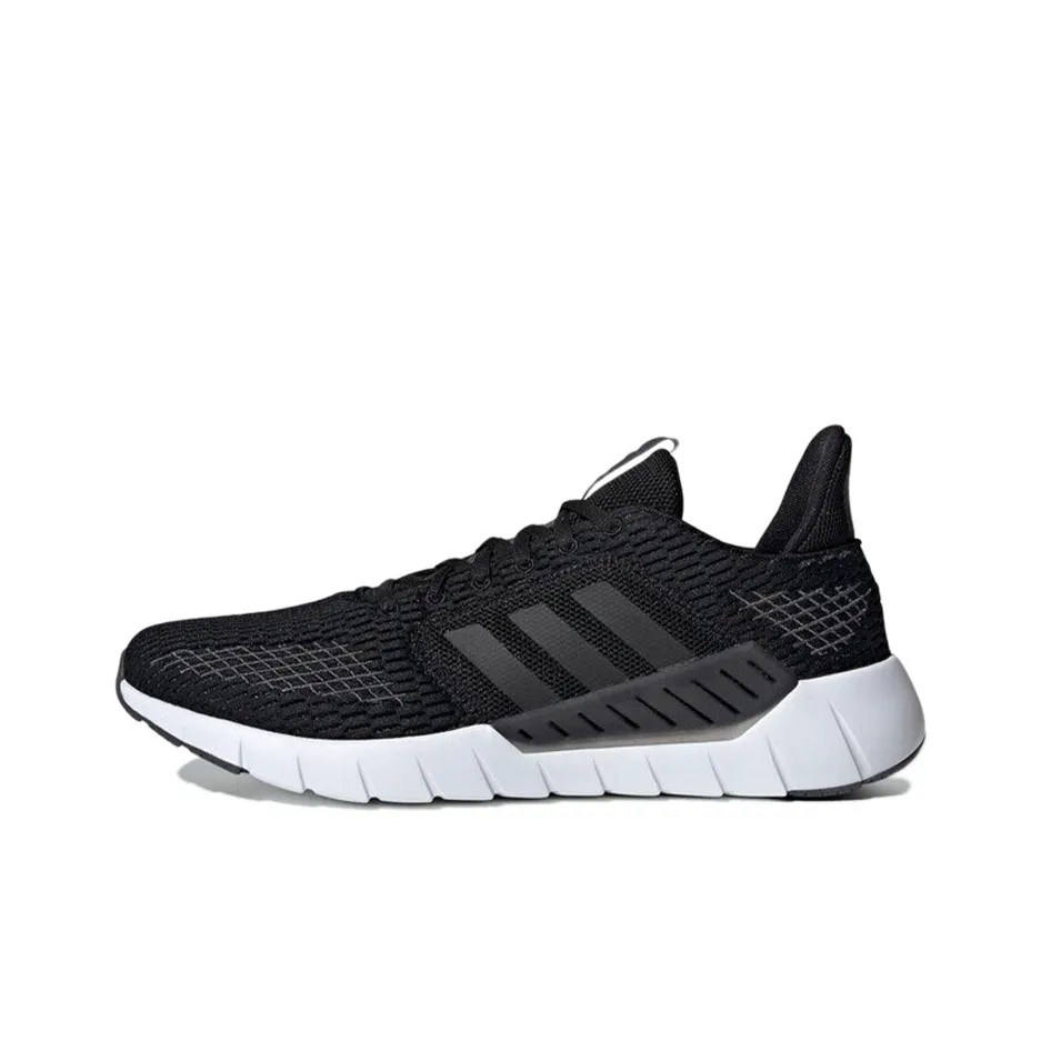 ADIDAS NEO Дышащие Низкие Кроссовки для Бега Повседневные Мужские Черные Белые