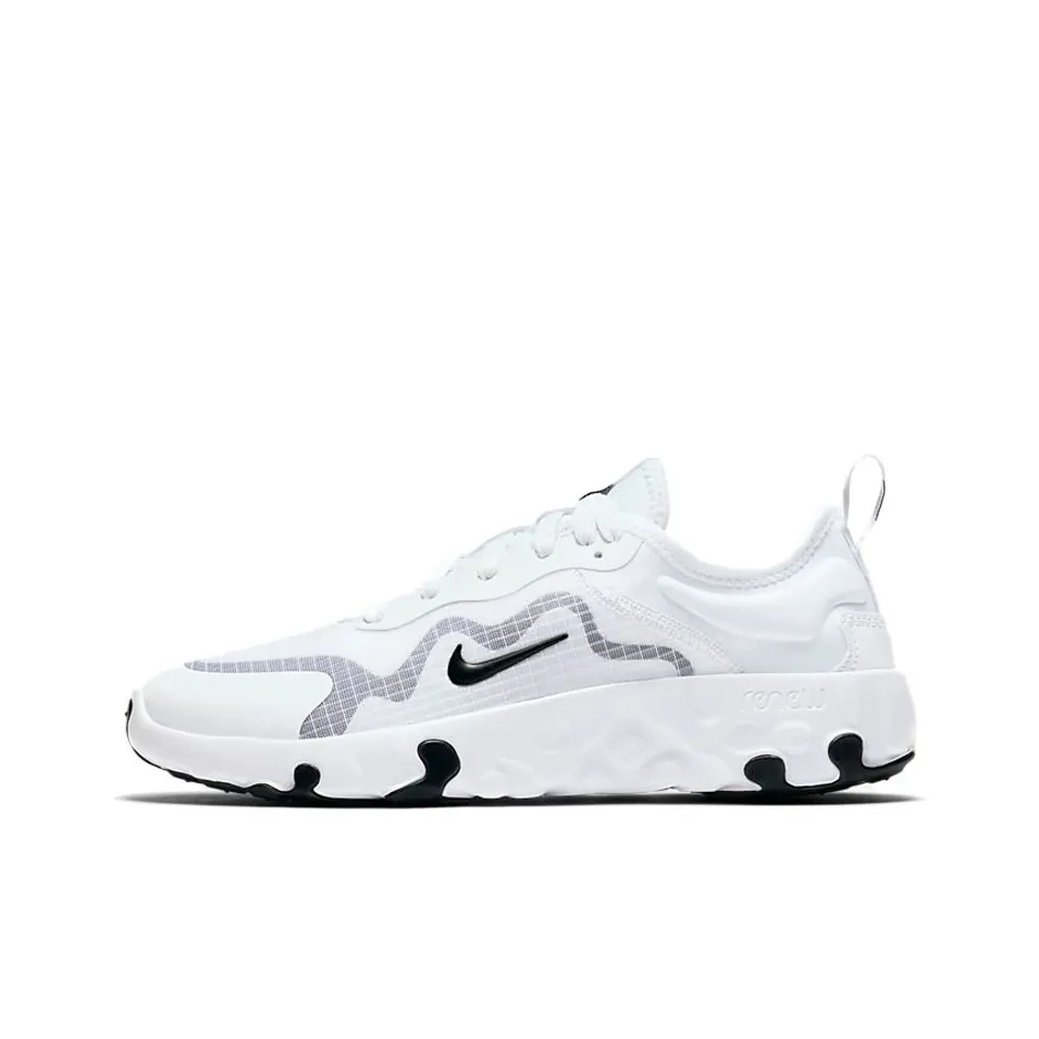 Nike Renew Lucent Anti Slip Wear Resistant Low Top Kids' Running Shoes White Black
