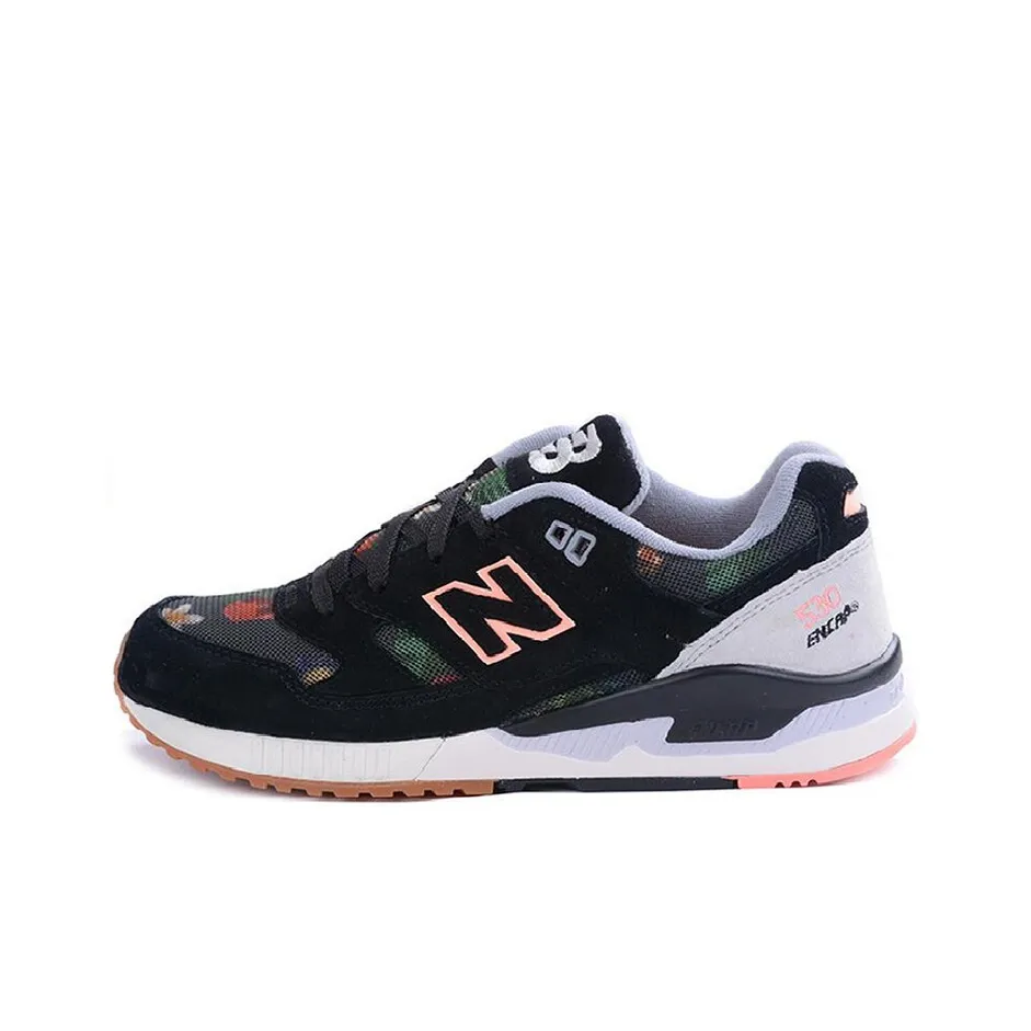 New Balance NB 530 Low Топ Повседневные Беговые Кроссовки Женские Черные Зеленые