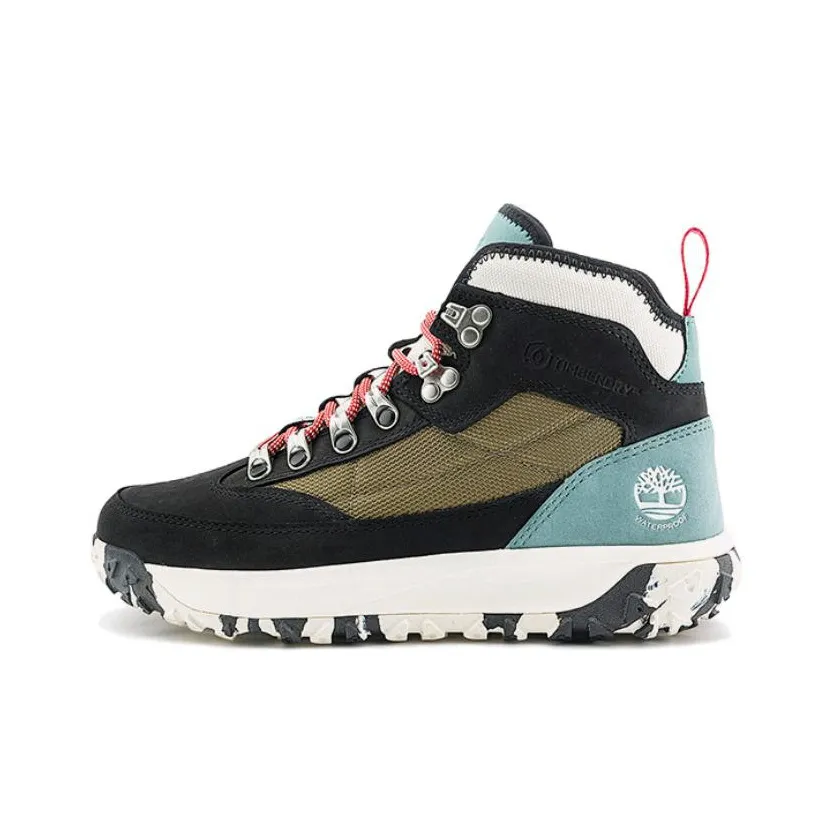 Timberland Greenstride Motion 6 Inch Waterproof Mid Hiking Boots 'Black Nubuck' Women's