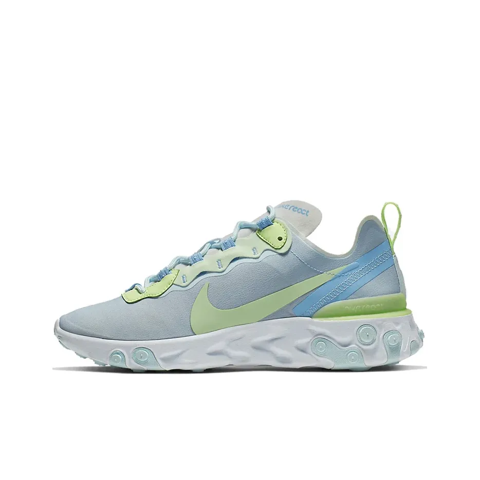 Nike React Element 55 Low Топ Беговые кроссовки Женские Бирюзовый