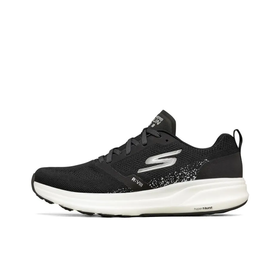 Skechers Go Run Ride 8 Low Топ Беговые кроссовки Мужской Черный белый