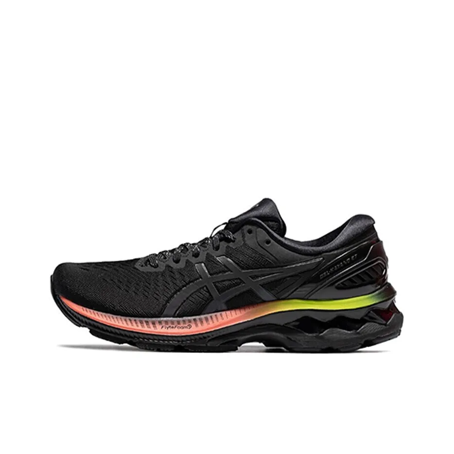 Asics Gel Kayano 27 Low Top Марафон Беговые кроссовки Женские Черный Розовый