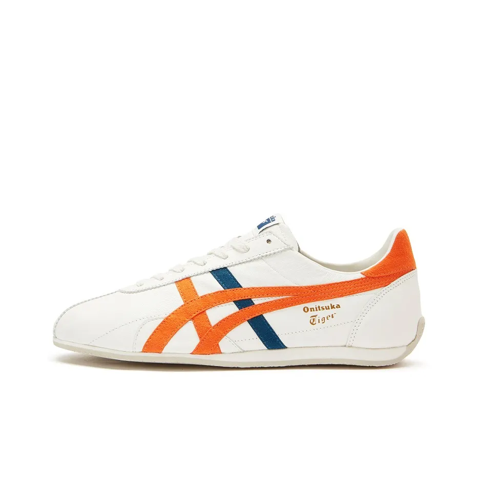 Onitsuka Tiger Runspark Running Shoes Unisex Low Top White Orange Blue
