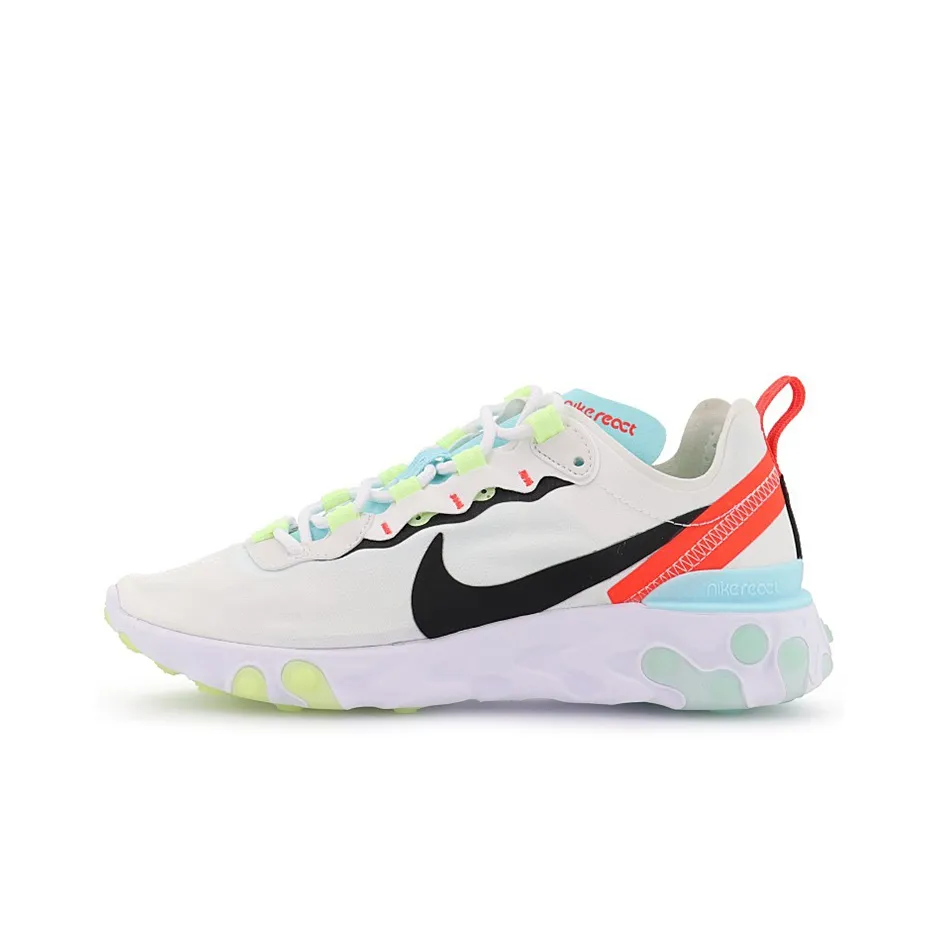 Nike React Element 55 White Black Blue Women's