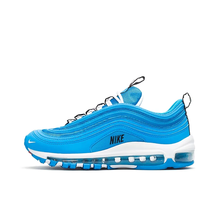 Nike Air Max 97 Low top Running Shoes GS White Blue