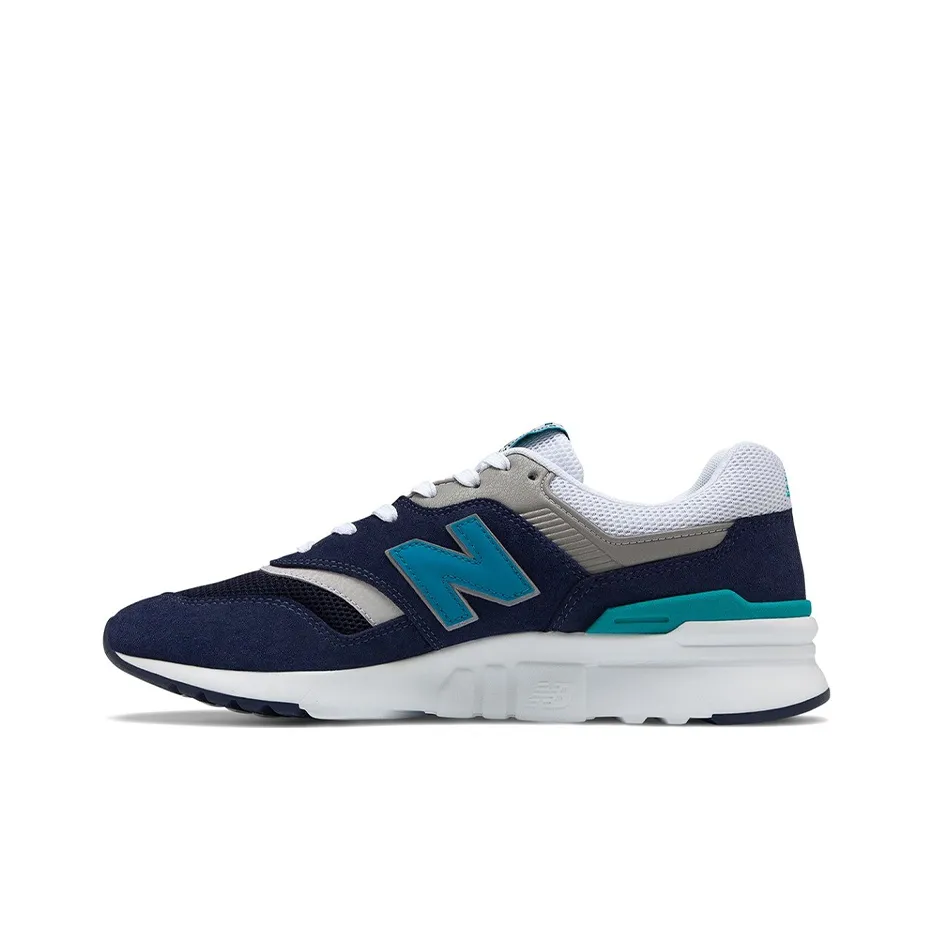 New Balance NB 997H Амортизация и Дышащий Низкий Топ Марафон Беговые кроссовки Унисекс Неон Аква-синий