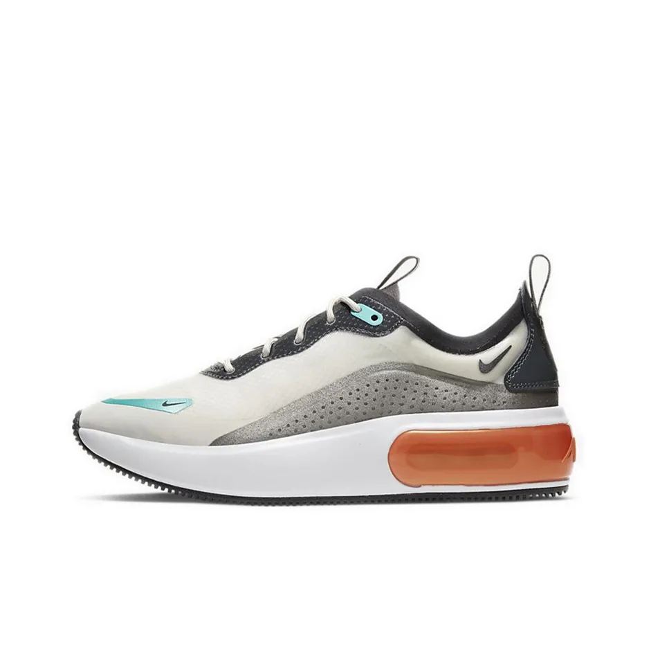 Nike Air Max DIA Low Топ Air Cushion Marathon Беговые кроссовки Женские Серый Синий