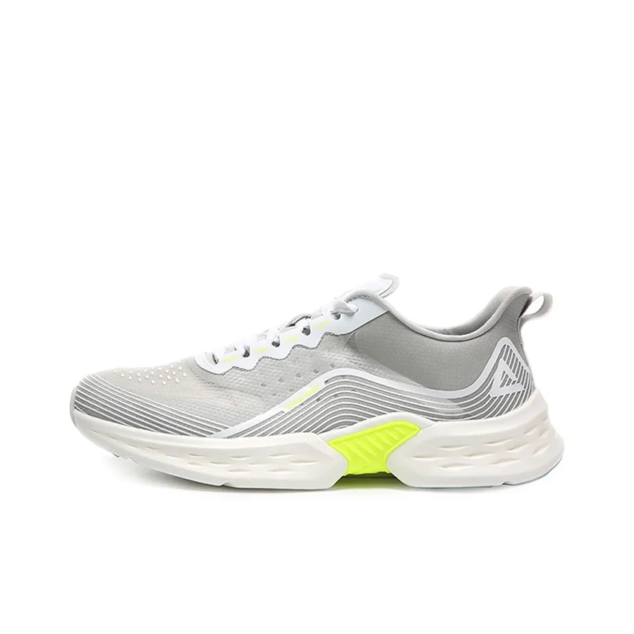 PEAK Abrasion Resistant Breathable Low Top Running Shoes Men's Ice Gray