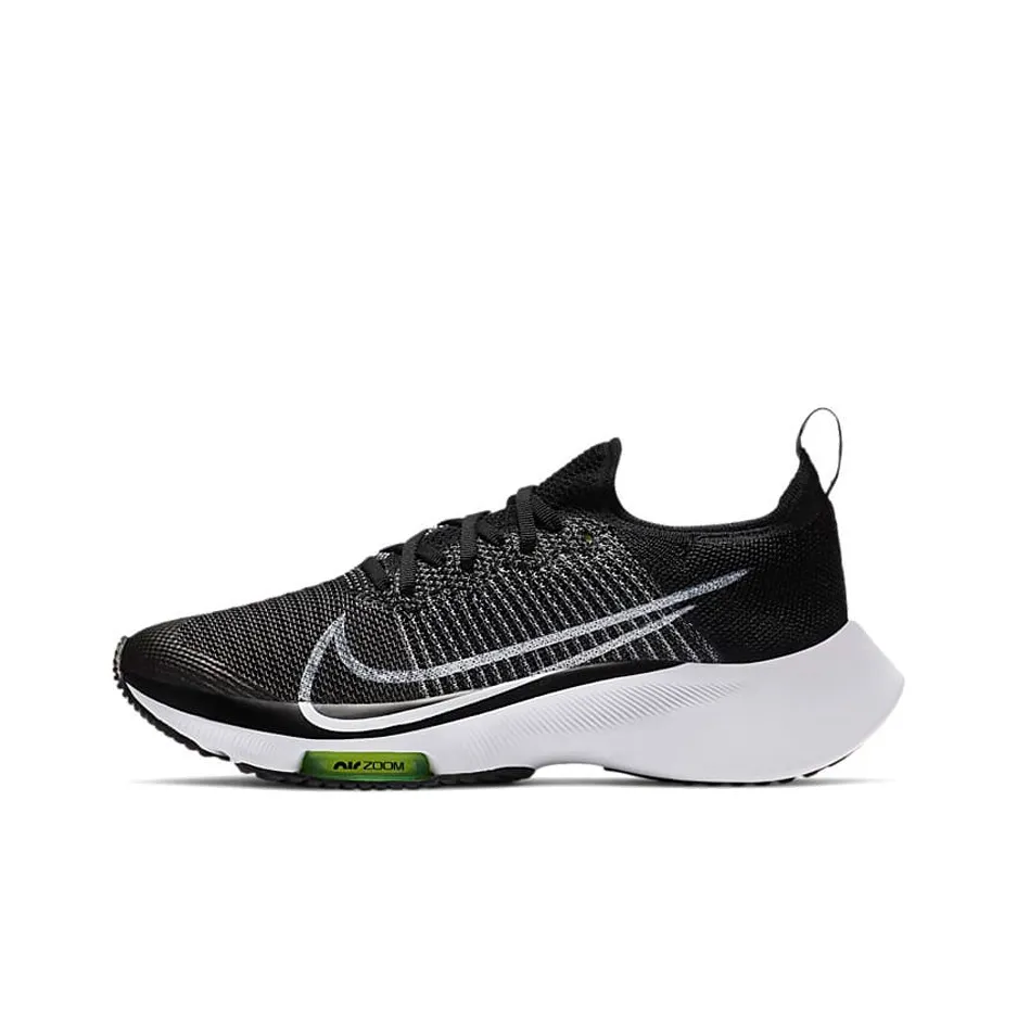 Nike Air Zoom Tempo FK Шокабойдные Низкие Беговые кроссовки для бега на длинные дистанции Женские Черно-белые