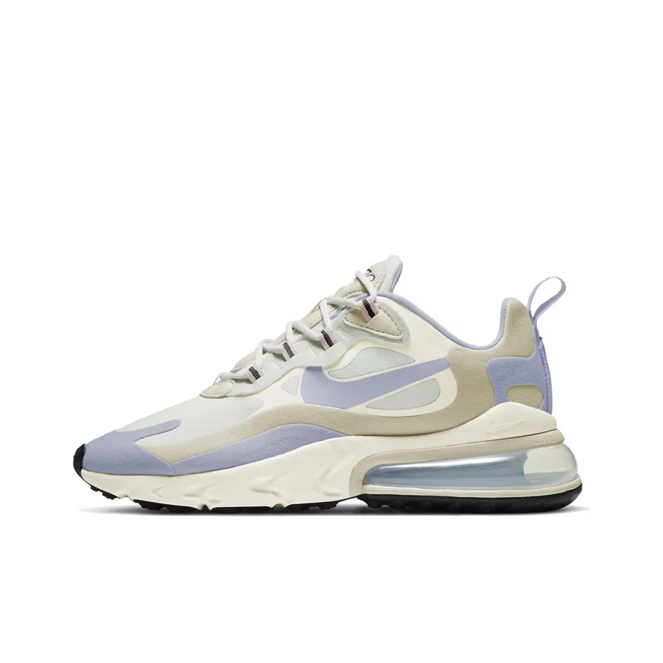 Nike Air Max 270 Low Топ Air Cushion Повседневные Беговые Кроссовки Женские Бежево-Синие