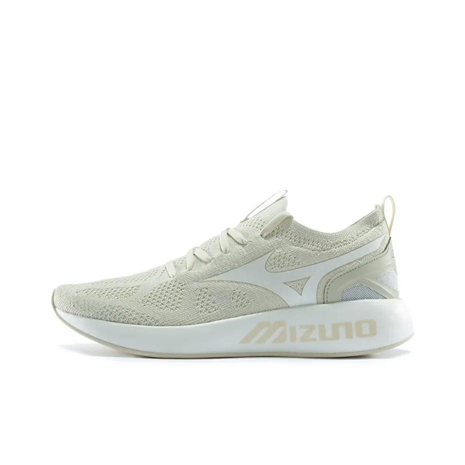 Mizuno PI KNIT Low Топ Беговые кроссовки Унисекс Экрю