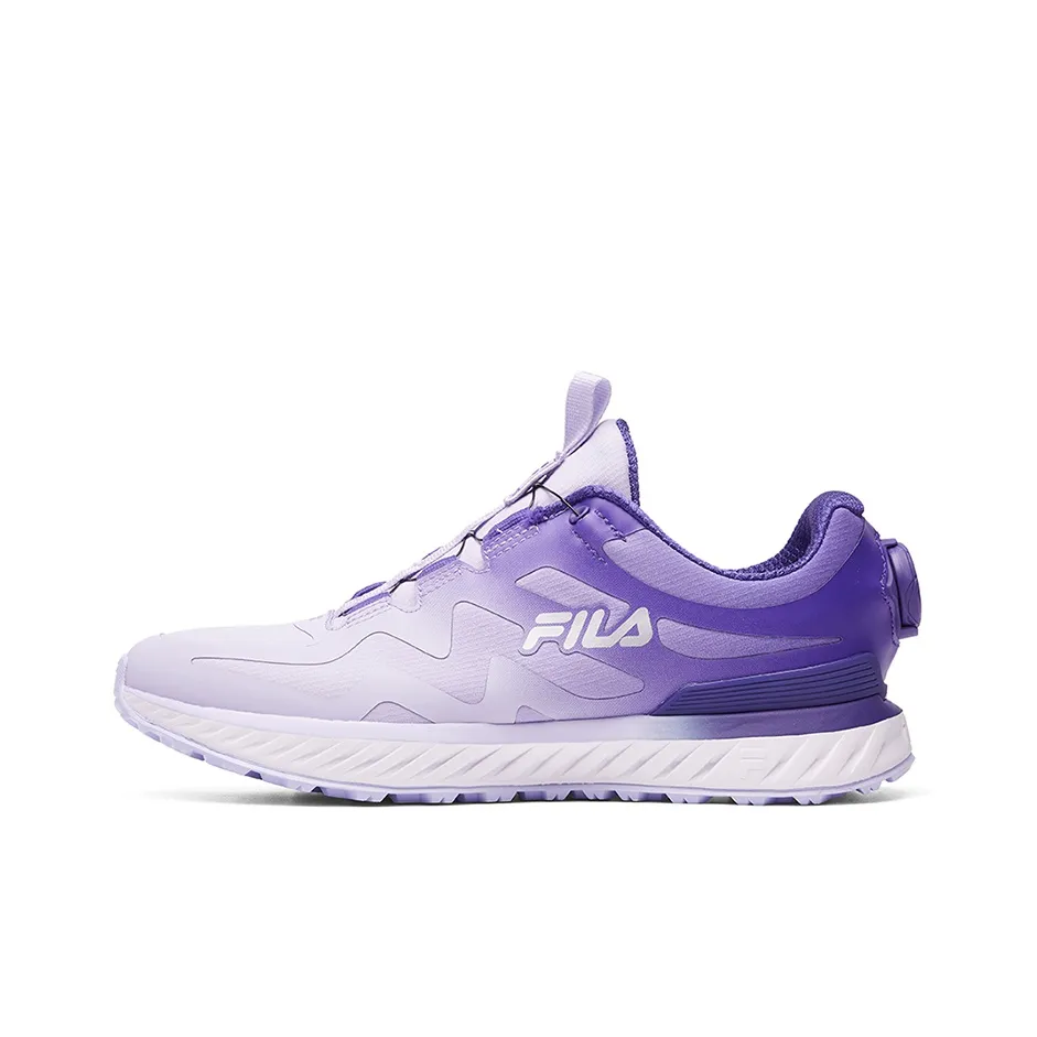 FILA Fence Амортизация Устойчивый к истиранию Дышащие Низкие кеды для бега Женские Фиолетовые