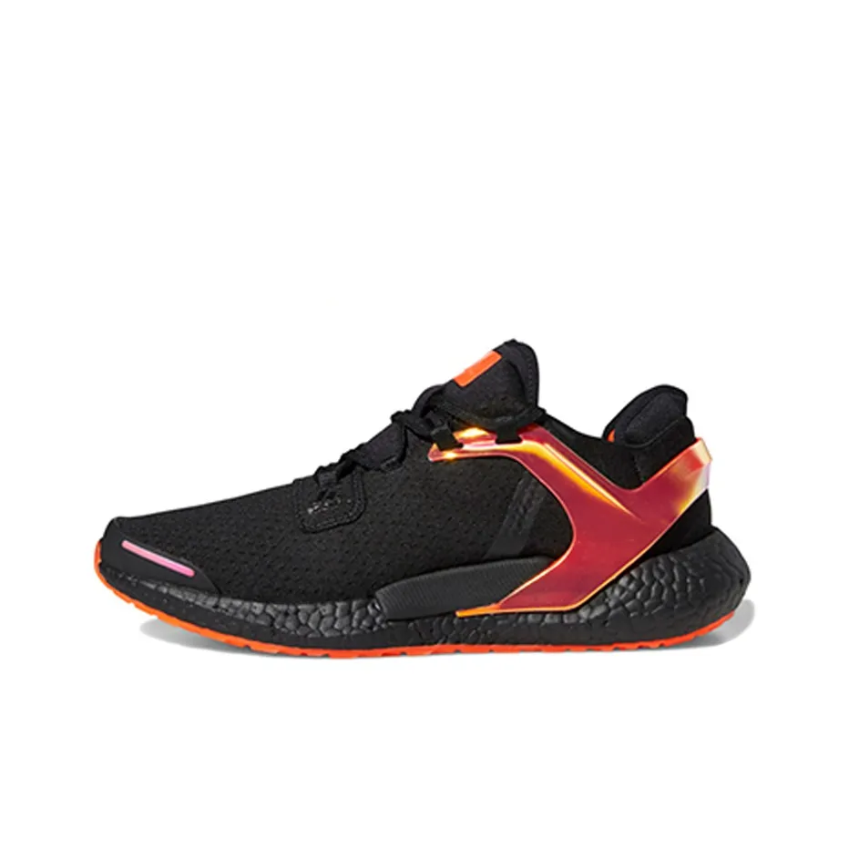 Adidas Alphatorsion Boost Амортизация Противоскользящий Покрытие And Отскок Низкий Топ Беговые кроссовки Мужской Черный и Оранжевый