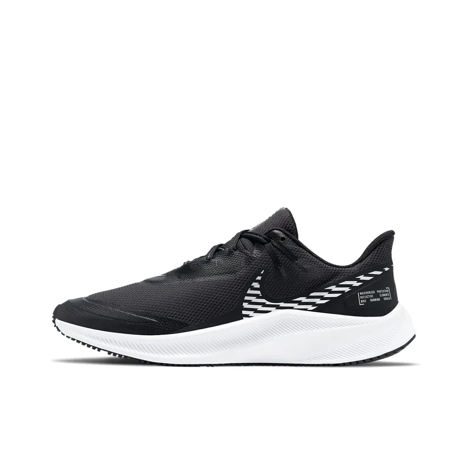 Nike Quest 3 Shield 'Black Metallic Silver'