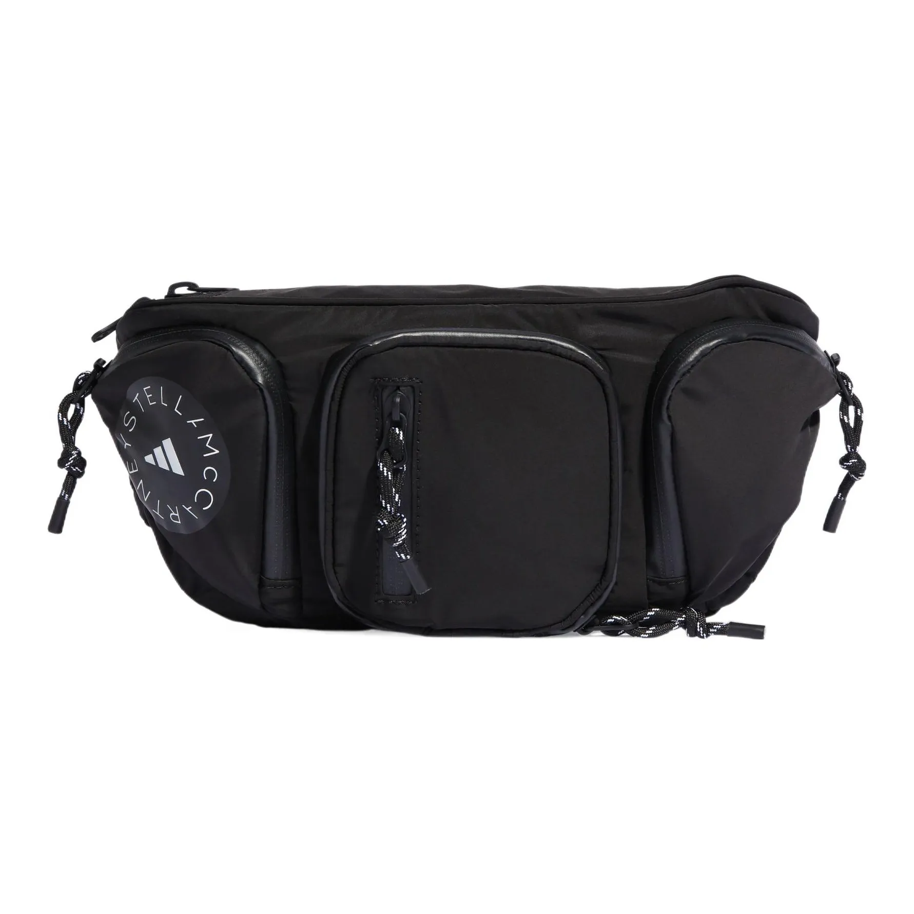 Adidas Stella McCartney Collaboration Полиэстер Одно плечо Через плечо Бананка Обычный Женский Черный