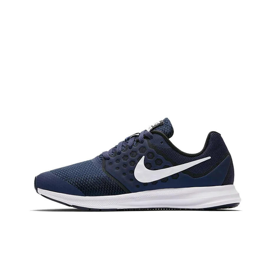 Nike Downshifter 7 Slip-Resistant Breathable Lightweight Low-Top Casual Running Shoes Women's Dark Blue Найк Downshifter 7 Slip-Resistant Дышащий Легкий Низкий Топ Повседневные Беговые Кроссовки Женские Темно-Синий