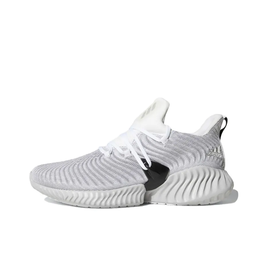 Adidas Alphabounce Instinct Slip-Resistant Низкий Топ Марафон Беговые Кроссовки Мужские Серые