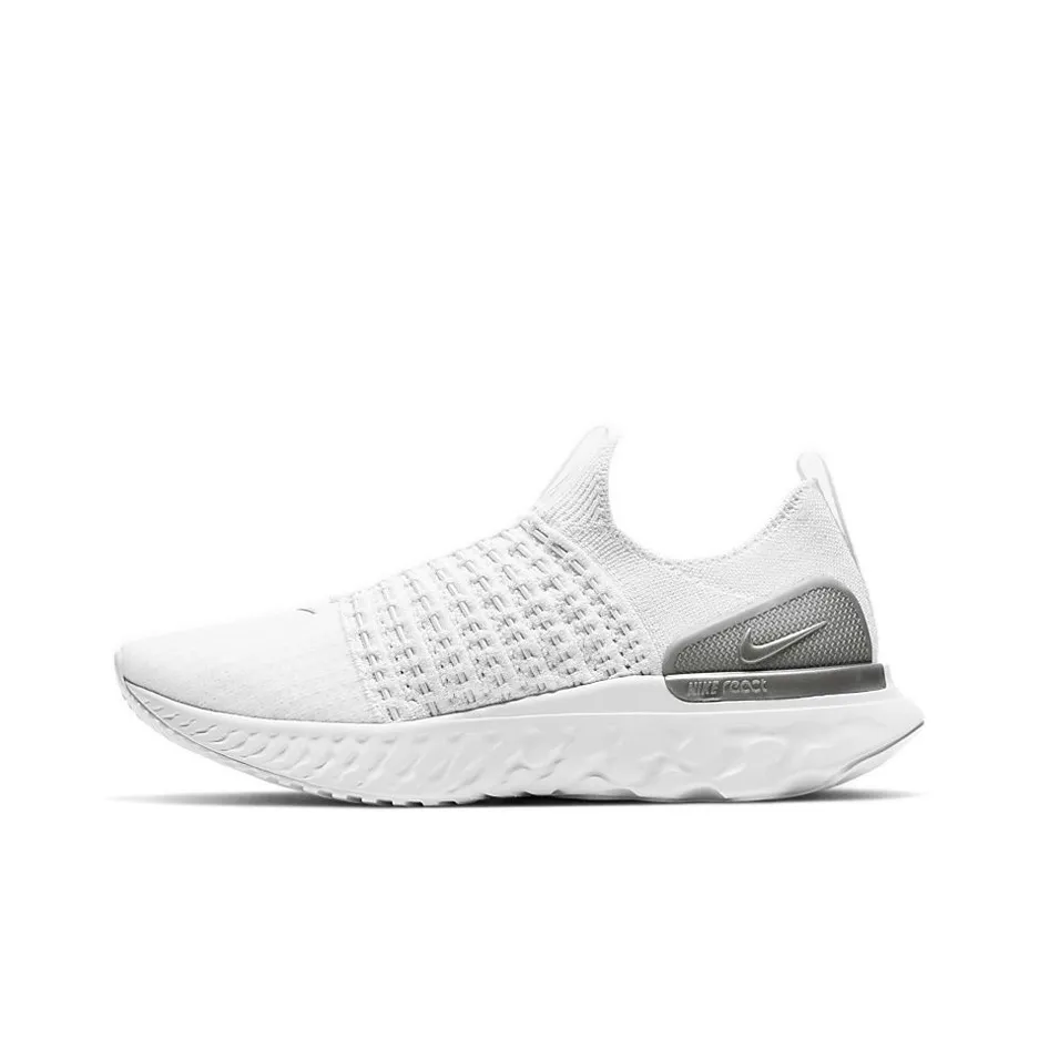 nike Sun React Phantom Run Flyknit 2 White Pure Platinum Women's