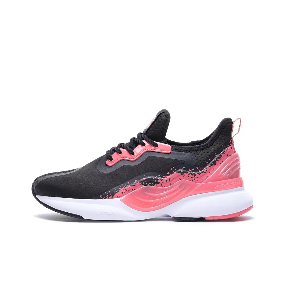 LiNing CrazyRun X Cushioning Low Top Running Shoes Women's Orange Red