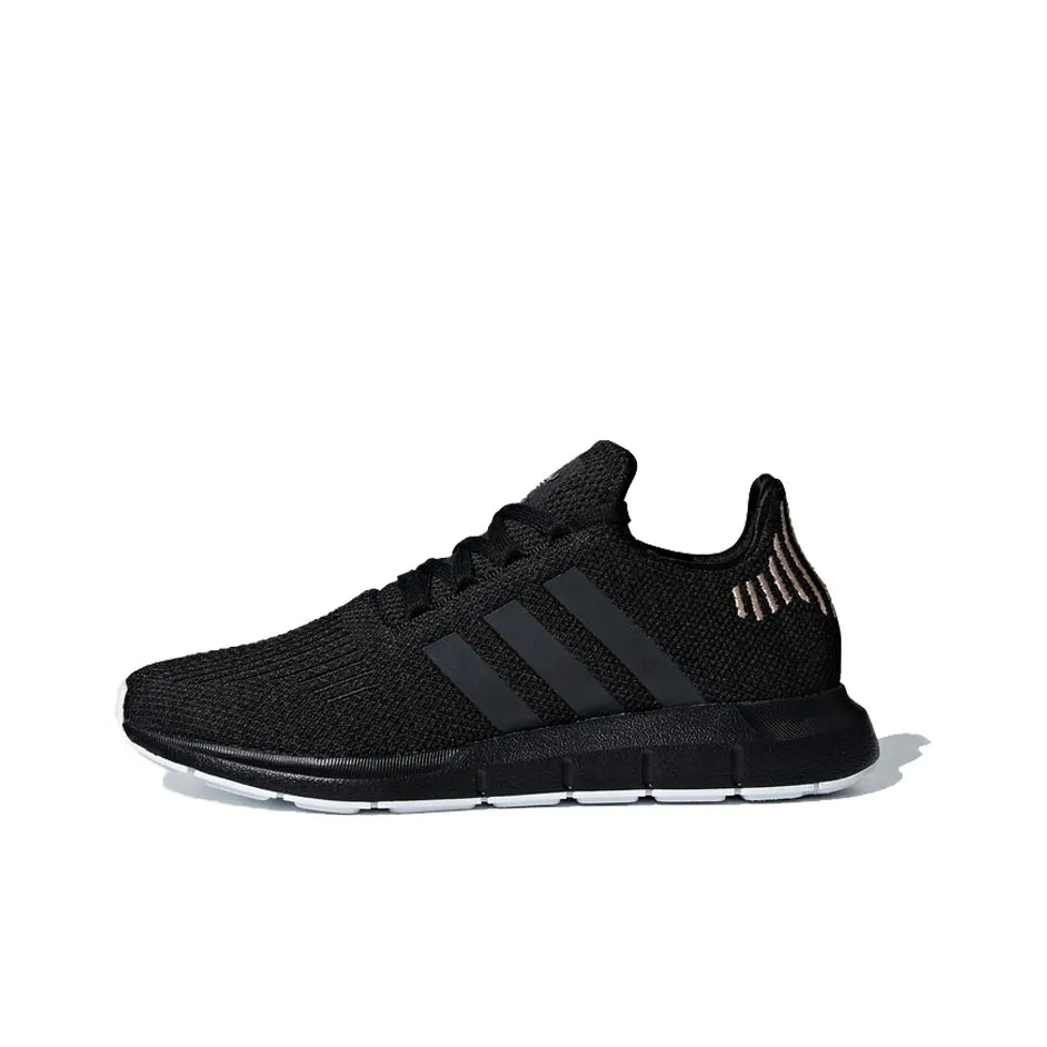 Adidas Originals Swift Run Амортизация Низкий Топ Беговые Кроссовки Женские Черные