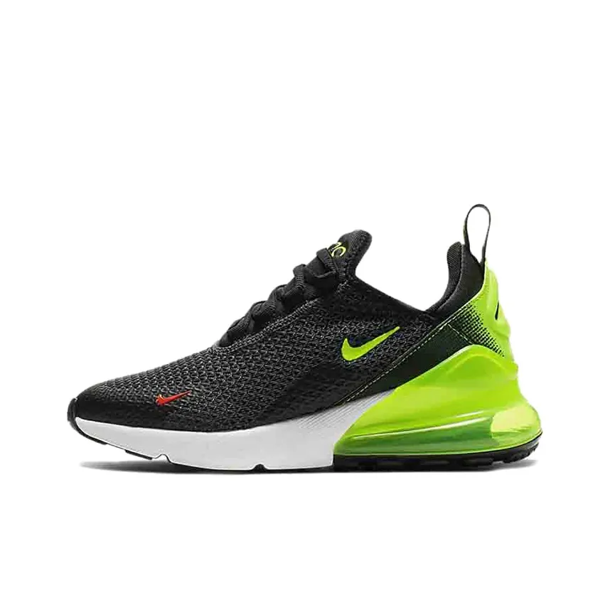 Nike Air Max 270 Low Топ Air Cushion Беговые кроссовки Женские Черный Зеленый